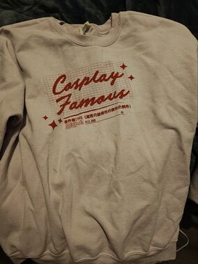 "Cosplay Famous" Light Pink Crewneck